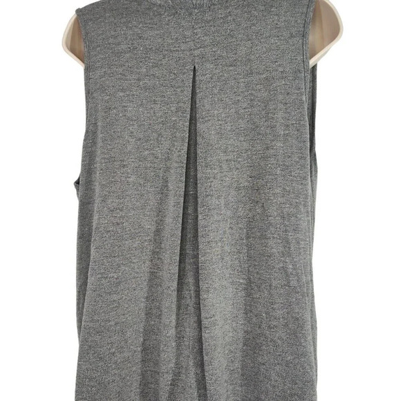 Caralase Grey V-neck Top Shirt Women Size L Sleeveless Casual - Picture 5 of 7
